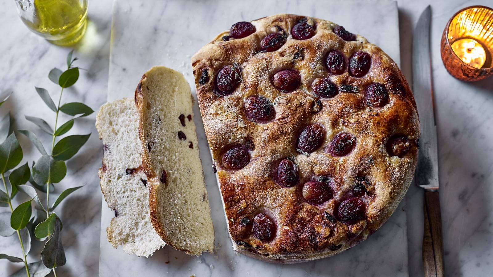 Focaccia with Rosemary, Sea Salt, and Olive Oil