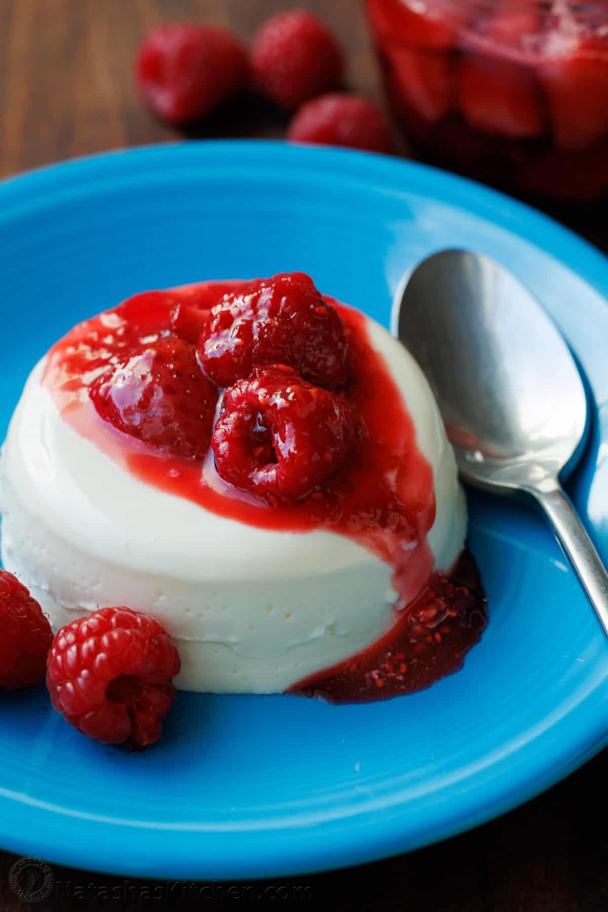 Panna Cotta with Berry Compote and Vanilla
